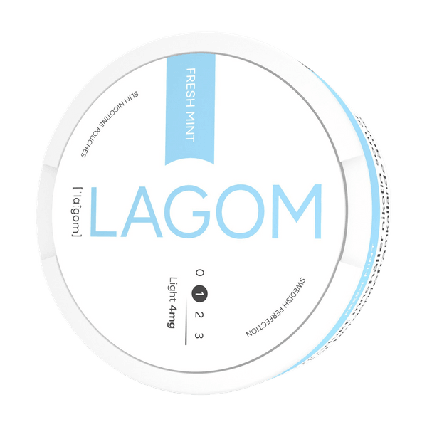 LAGOM Fresh Mint Light 4mg nicotine pouches