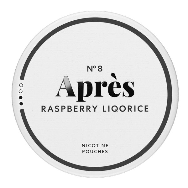 Pochette di nicotina Après Après Raspberry Liqorice Extra Strong