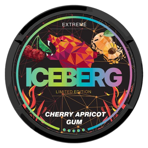 Pochette di nicotina ICEBERG Iceberg Cherry Apricot Gum Extreme