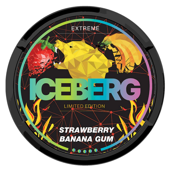 Pochette di nicotina ICEBERG ICEBERG Strawberry Banana Gum Extreme