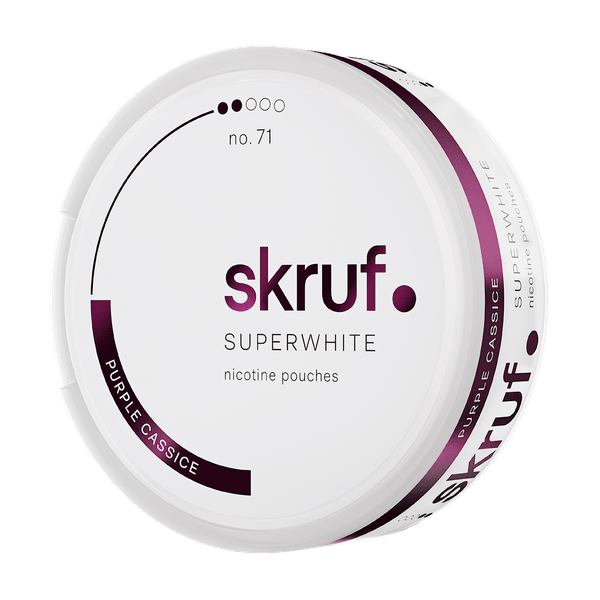 SKRUF Superwhite Purple Cassice No 71 nicotine pouches